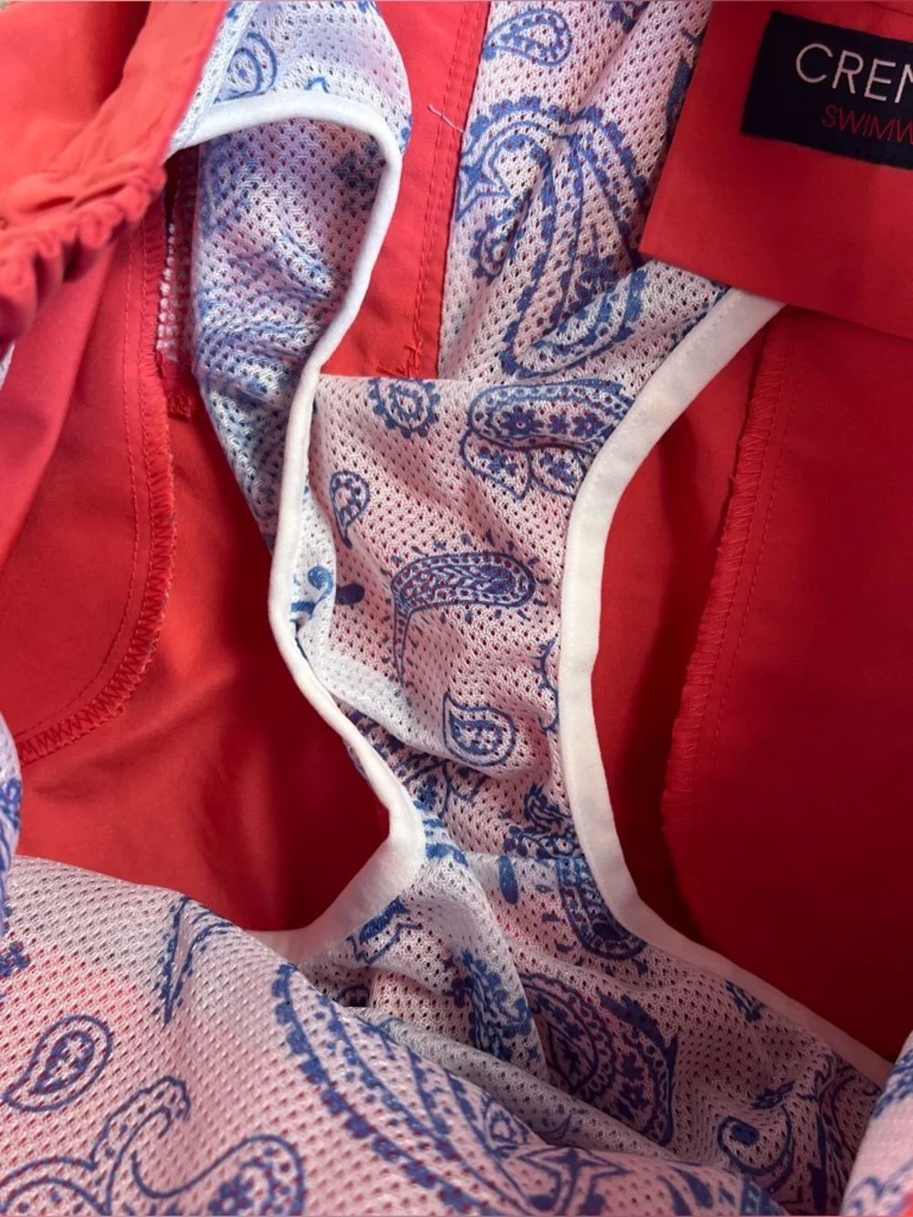 Cremieux Swim Trunks Caret Red NWT Men's Medium‎ Beach Swimwear Vacation Pool